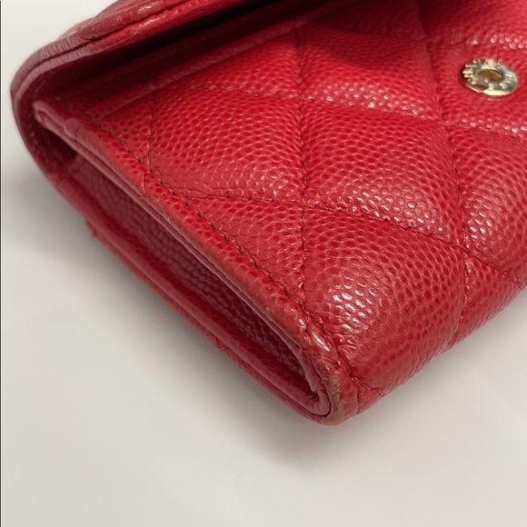 Chanel card case - red - mini wallet - Picture 6 of 9